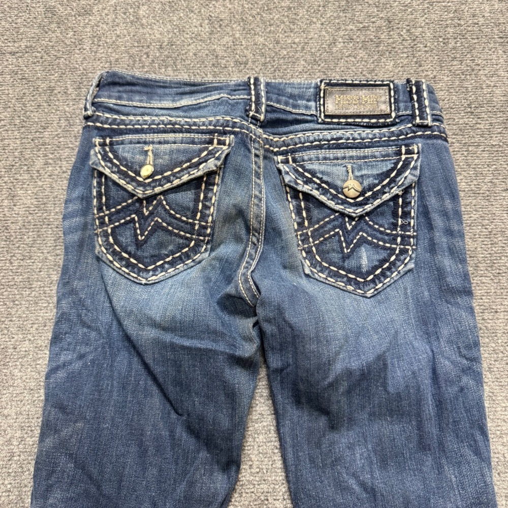 Miss Me Jeans Women's 28x28 Irene Boot Cut Light Wash Cotton Blue Y2K